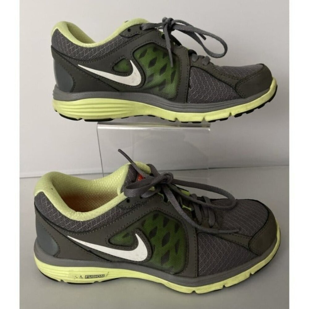 Nike Dual Fusion Running Shoes Womens 6.5 Gray Athletic Sneakers Mesh Fit Sole